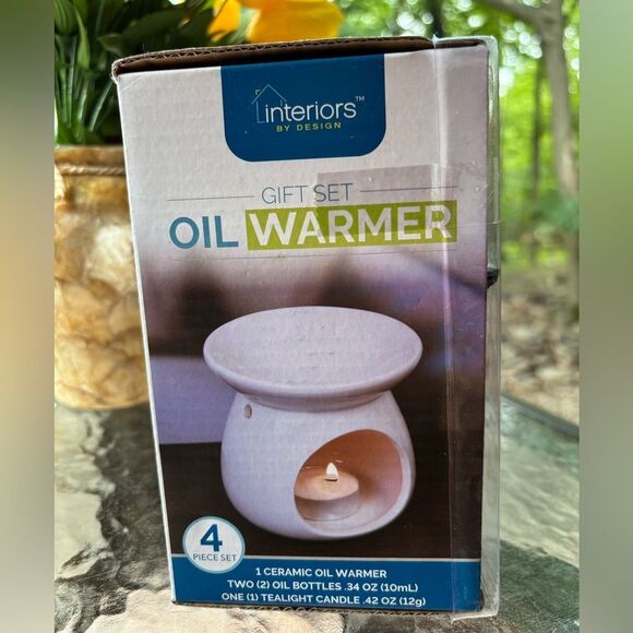 Interiors By Design Gift Set Oil Warmer "Live Laugh Love" New - Picture 4 of 4